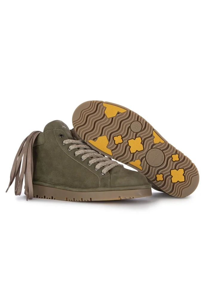 PANCHIC | SNEAKERS ALTE PELLE VERDE Qualità