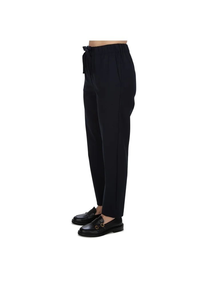 SEMICOUTURE | PANTALONI VITA ELASTICIZZATA BLU In Saldo