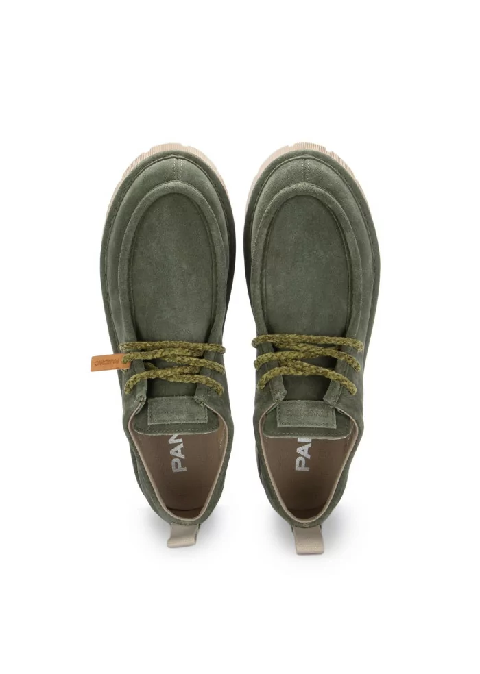 PANCHIC | SCARPE BASSE CAMOSCIO VERDE SCURO Qualità Garantita