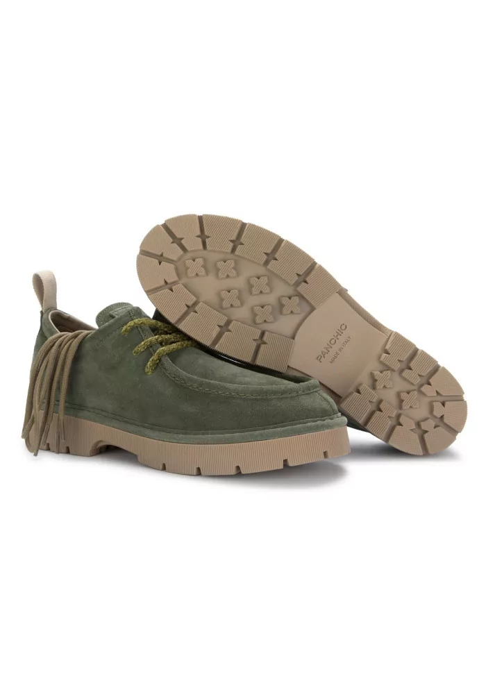 PANCHIC | SCARPE BASSE CAMOSCIO VERDE SCURO Qualità Garantita
