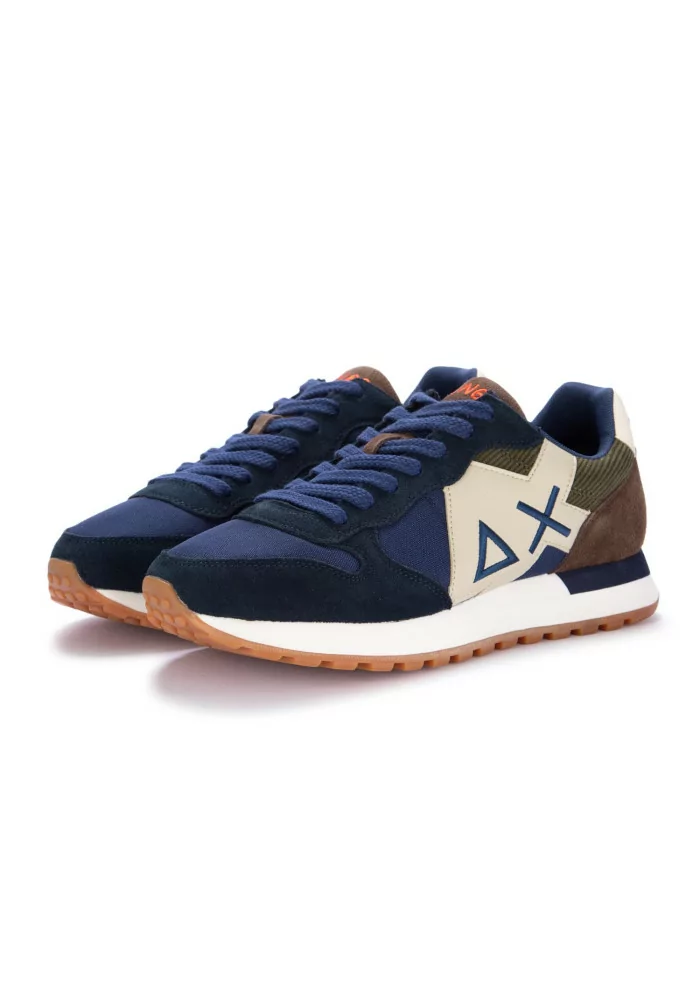 SUN68 | SNEAKERS JAKI WINTER CAMOSCIO NYLON BLU SCURO