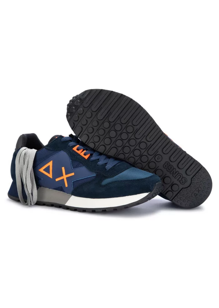 SUN68 | SNEAKERS JAKI FLUO BLU NAVY Promozione Limitata