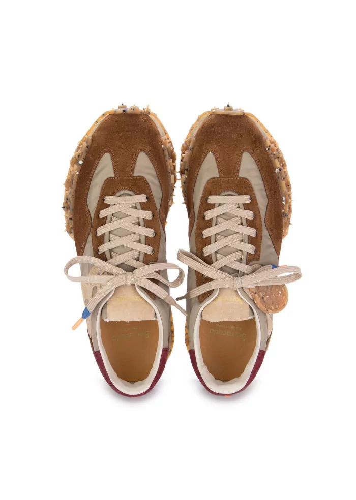 BARRACUDA | SNEAKERS CAMOSCIO NYLON MARRONE TORTORA Sottocosto