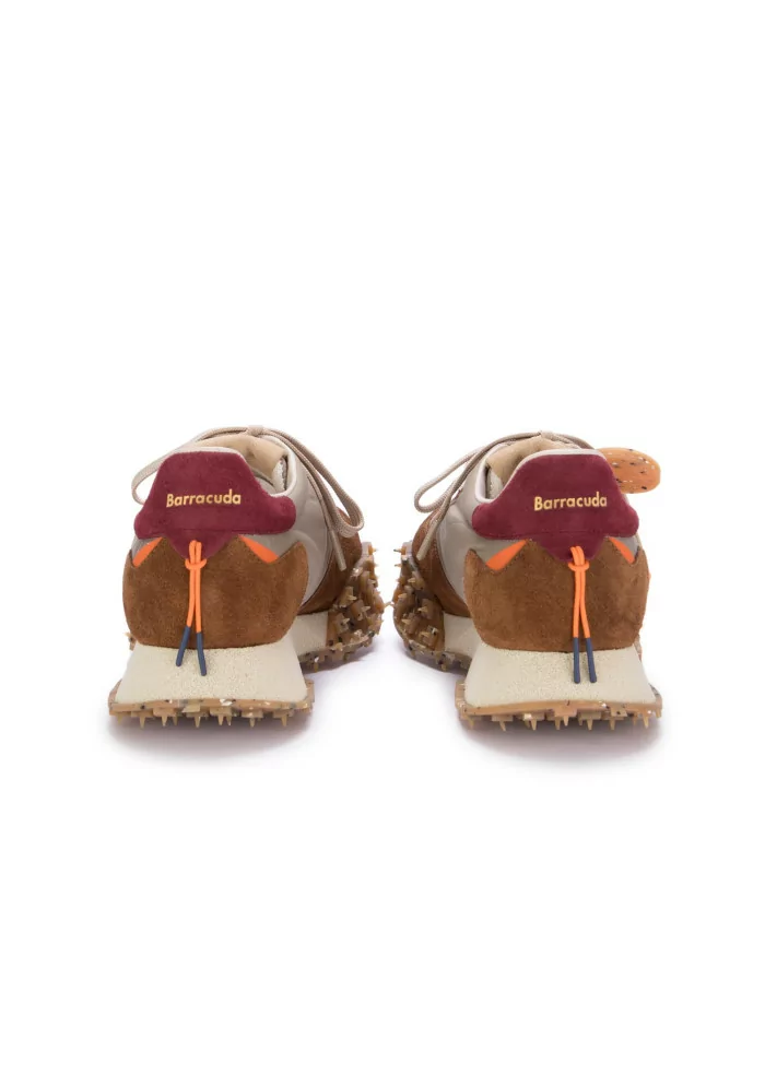 BARRACUDA | SNEAKERS CAMOSCIO NYLON MARRONE TORTORA Sottocosto