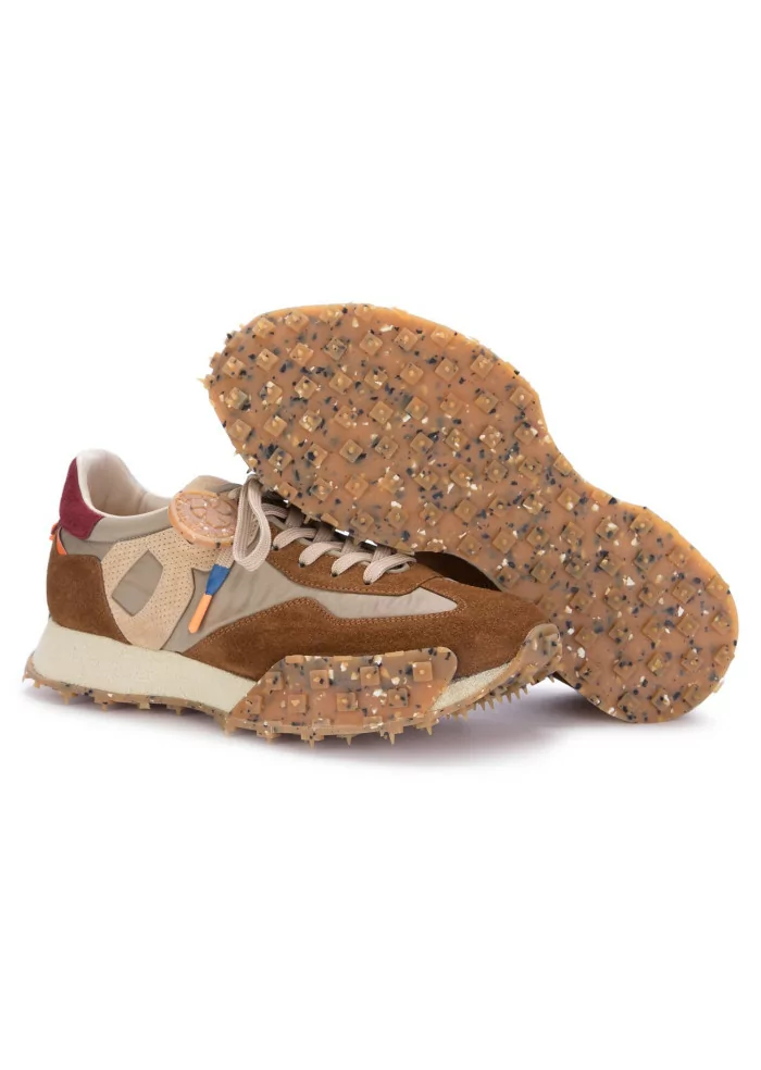 BARRACUDA | SNEAKERS CAMOSCIO NYLON MARRONE TORTORA Sottocosto