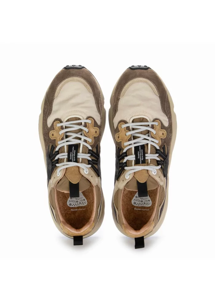 FLOWER MOUNTAIN | SNEAKERS YAMANO 3 CAMOSCIO NYLON MARRONE Convenienza