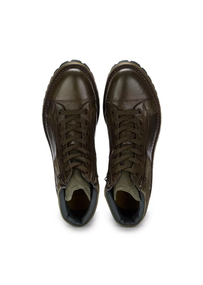 LORENZI | STIVALETTI ALLACCIATI TEBE VERDE MARRONE Outlet