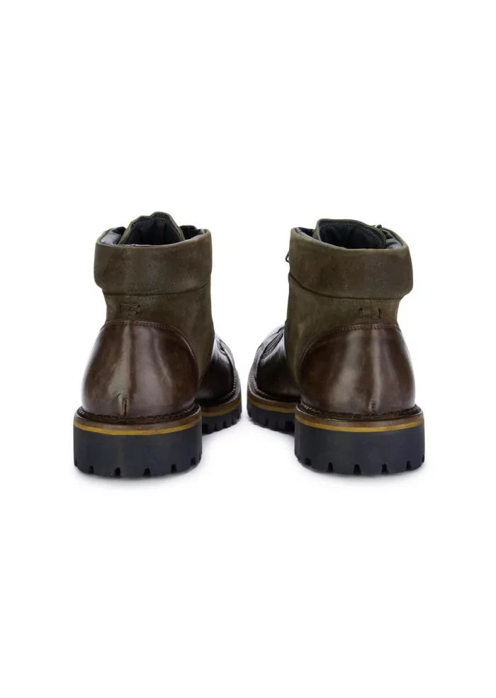 LORENZI | STIVALETTI ALLACCIATI TEBE VERDE MARRONE Outlet