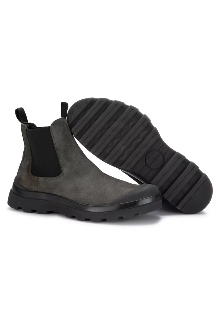 PANCHIC | STIVALETTI CHELSEA CAMOSCIO GRIGIO SCURO Sconti VIP