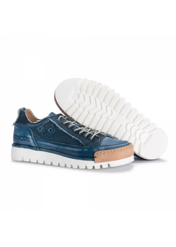 BNG REAL SHOES | SNEAKERS "LA JEANS" CANVAS BLU Saldi Di Fabbrica