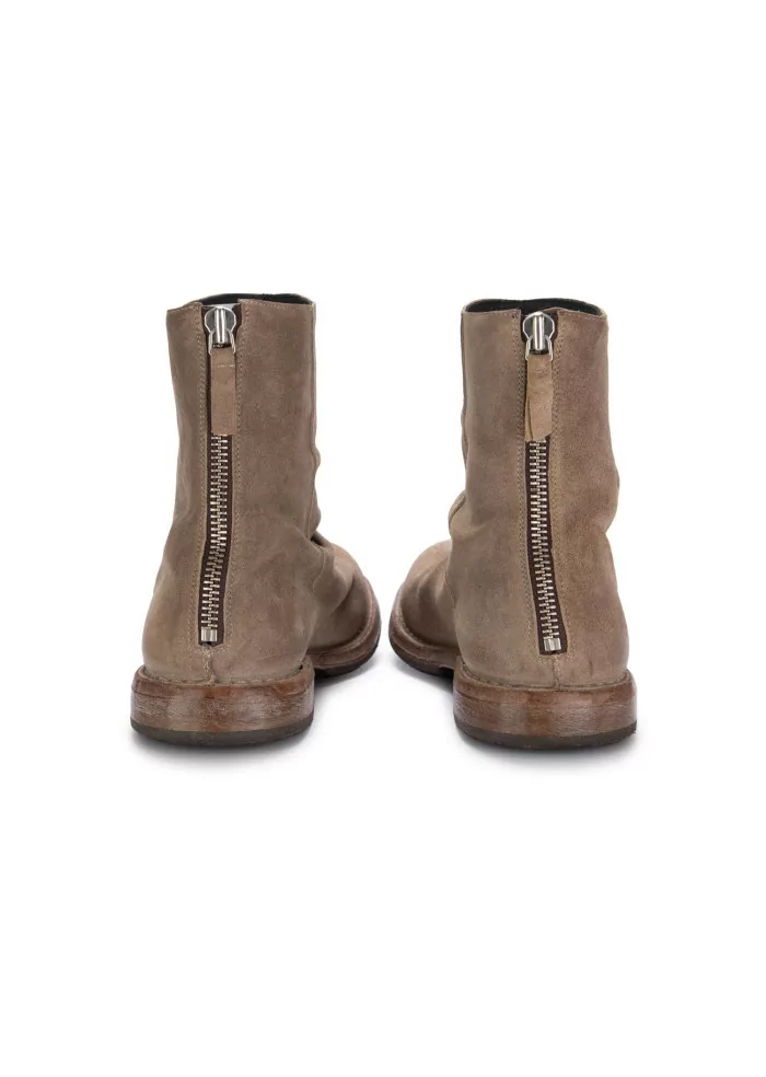MOMA | STIVALETTI PELLE CAMOSCIO ZIP BEIGE Negozio
