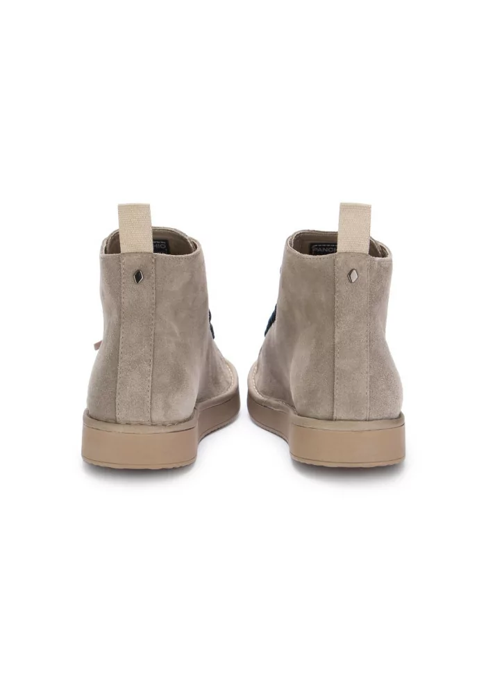 PANCHIC | TRONCHETTI CAMOSCIO GRIGIO CHIARO LACCI BLU In Saldo