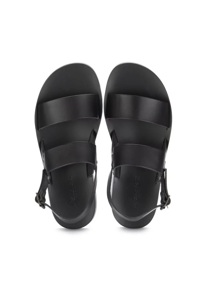 MANOVIA 52 | SANDALI CINTURINO PELLE NERO