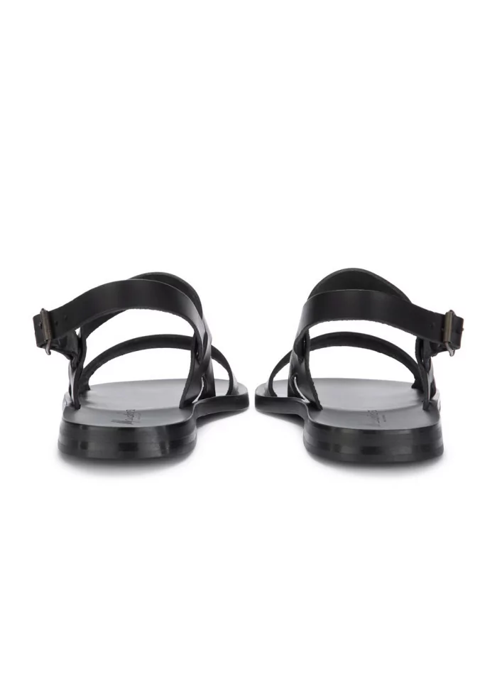 MANOVIA 52 | SANDALI CINTURINO PELLE NERO Moda