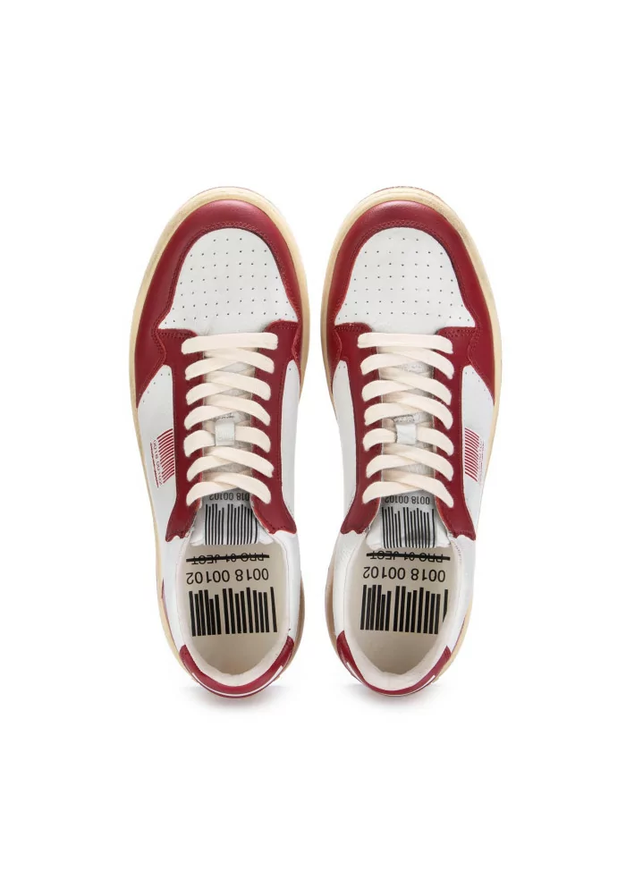 PRO 01 JECT | SNEAKERS P7BM PELLE BIANCO ROSSO