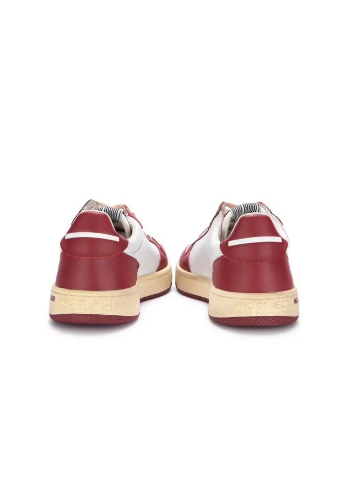 PRO 01 JECT | SNEAKERS P7BM PELLE BIANCO ROSSO 2025