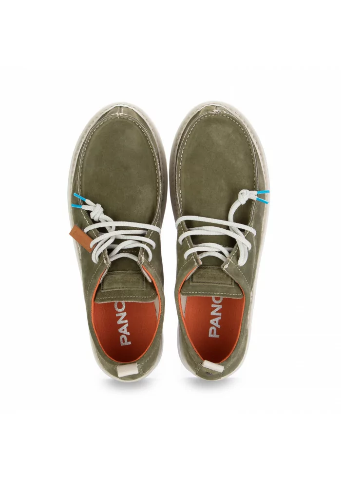 PANCHIC | SCARPE ALLACCIATE CAMOSCIO VERDE SALVIA In Linea