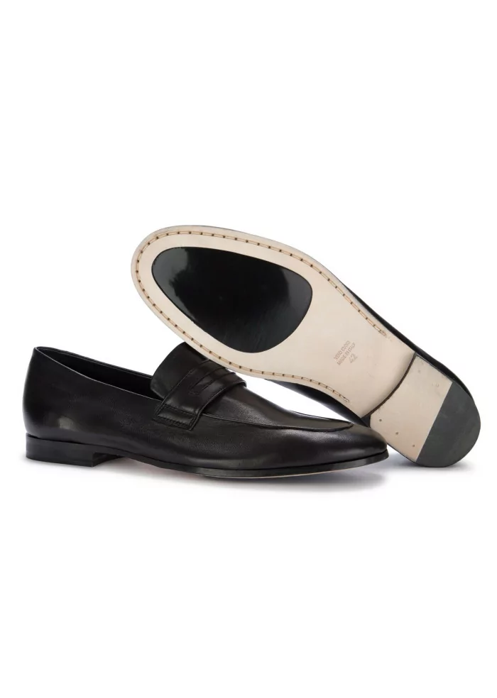 MANOVIA 52 | MOCASSINI PELLE NAPPA NERO Nuovo