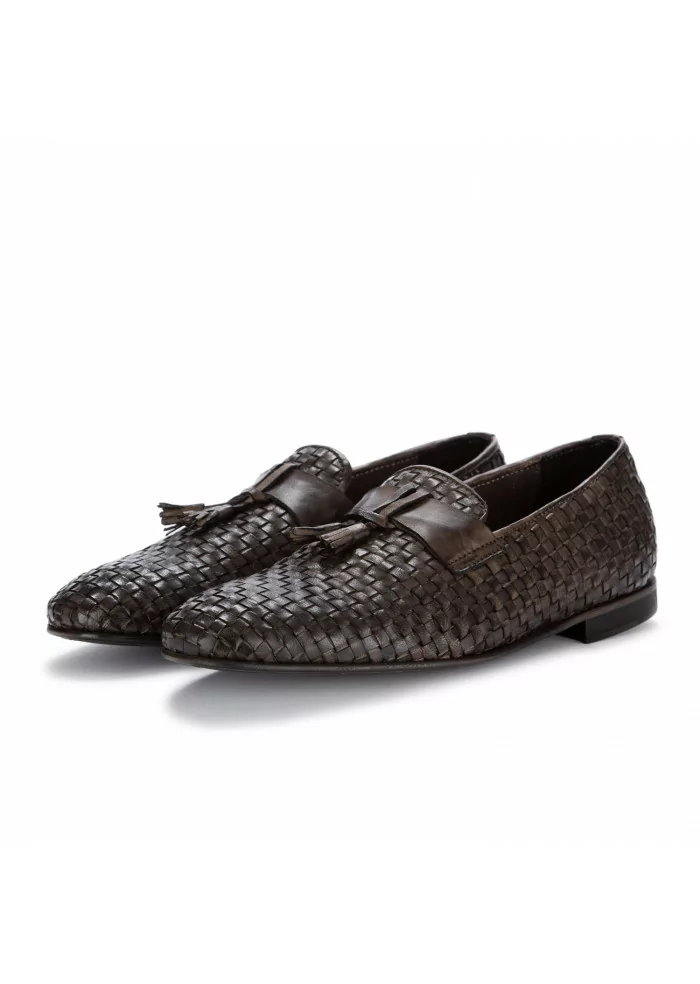 PAWELK'S | MOCASSINI INTRECCIO TUFF PELLE MARRONE