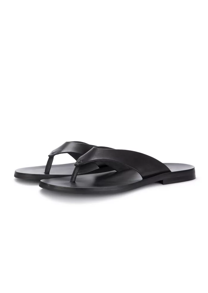 MANOVIA 52 | SANDALI INFRADITO PELLE NERO