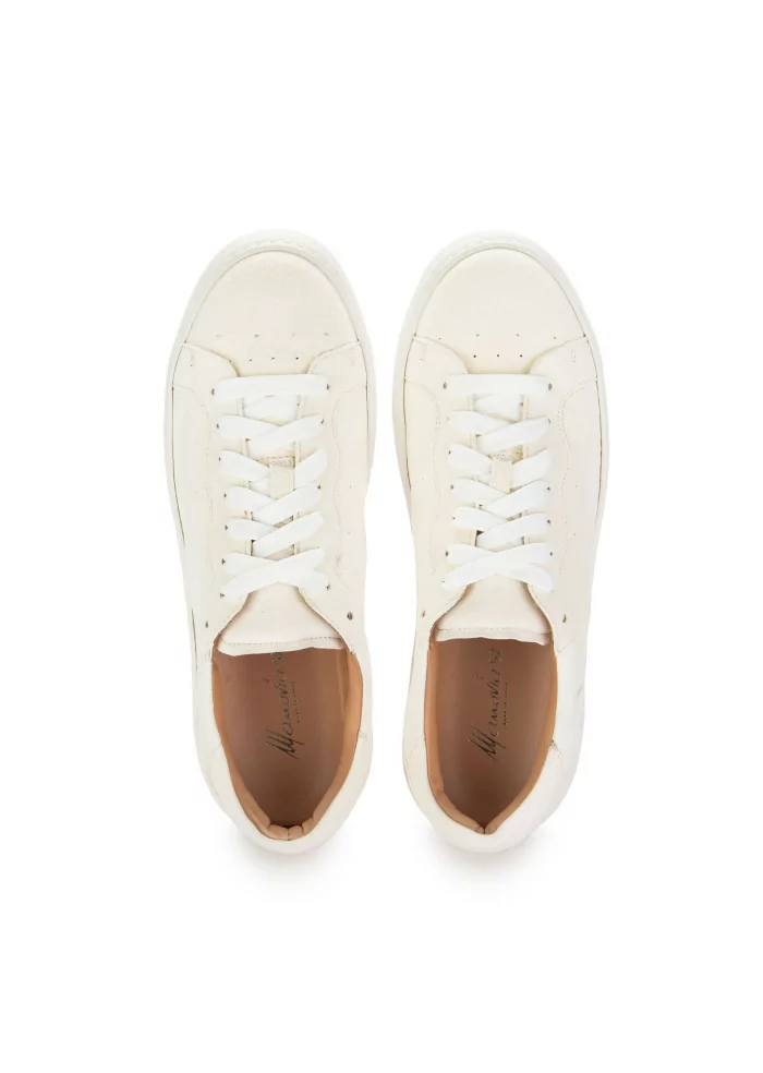 MANOVIA 52 | SNEAKERS WATER PELLE SCAMOSCIATA BIANCO Negozi Online