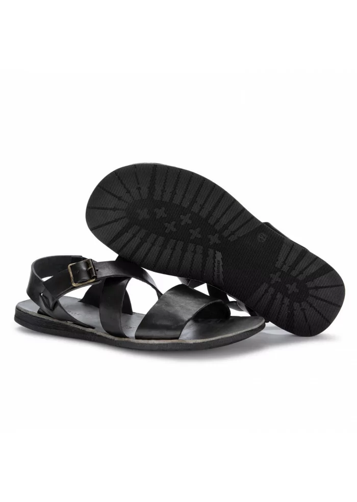 BRADOR | SANDALI PELLE CUOIO NERO Shopping Online