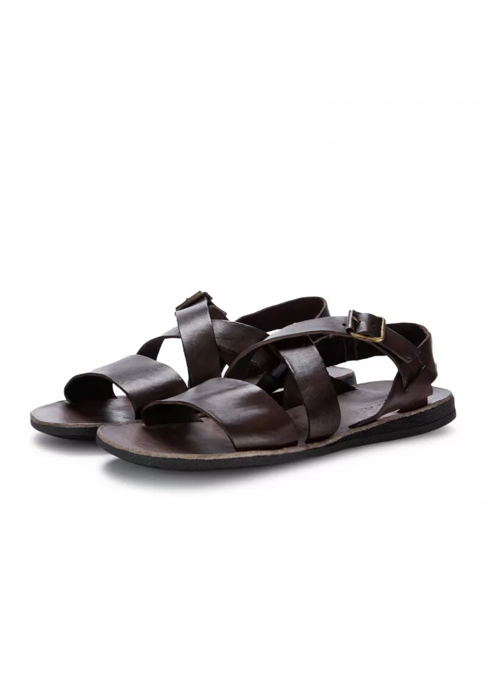 BRADOR | SANDALI PELLE CUOIO MARRONE RUM
