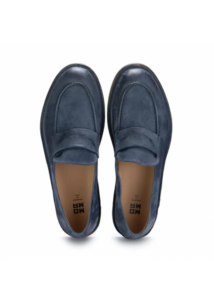 MOMA | MOCASSINI OLIVER WATER SCAMOSCIATO BLU NAVY Offerta