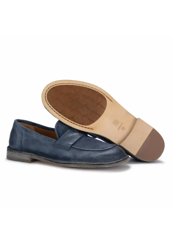 MOMA | MOCASSINI OLIVER WATER SCAMOSCIATO BLU NAVY Offerta