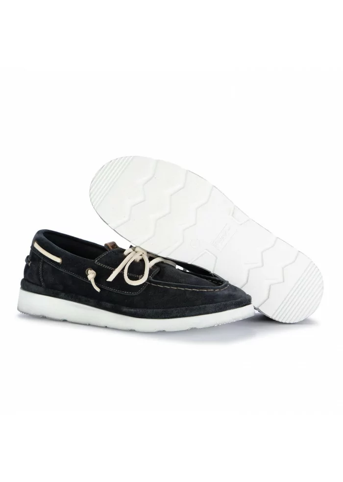 MOMA | SCARPE BASSE YACHT SCAMOSCIATO BLU NAVY Online