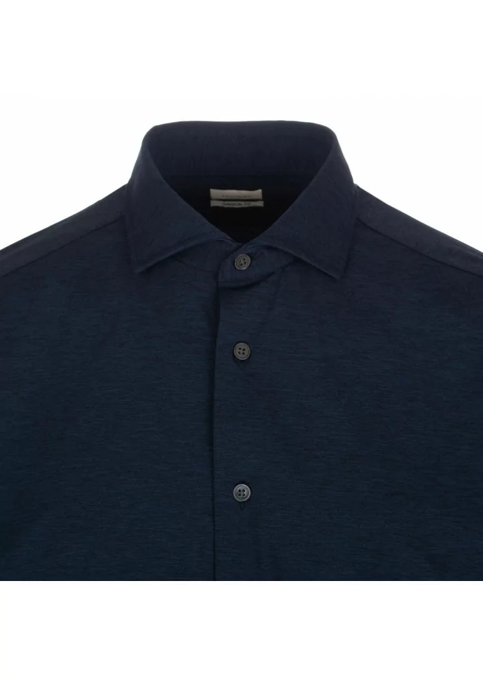 TRAIANO | CAMICIA ROSSINI RADICAL FIT BLU Vendita Calda