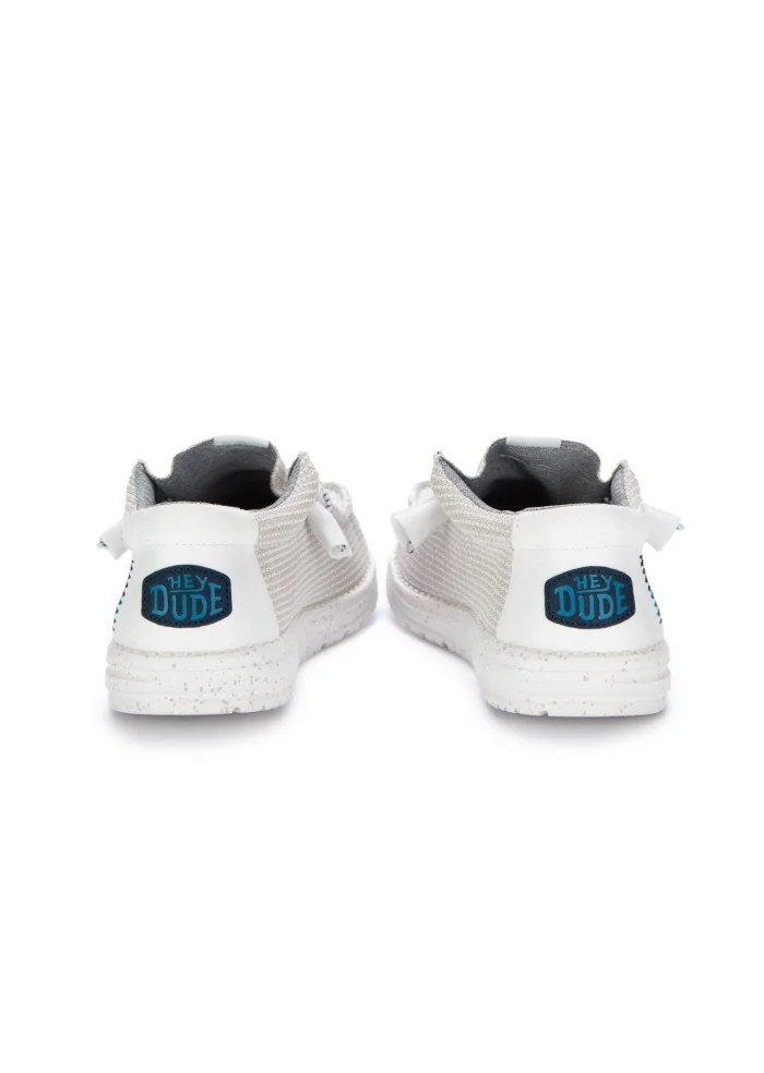 HEY DUDE | SCARPE BASSE WALLY SPORT MESH BIANCO Nuovo