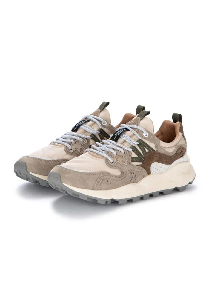 FLOWER MOUNTAIN | SNEAKERS YAMANO 3 BEIGE MARRONE