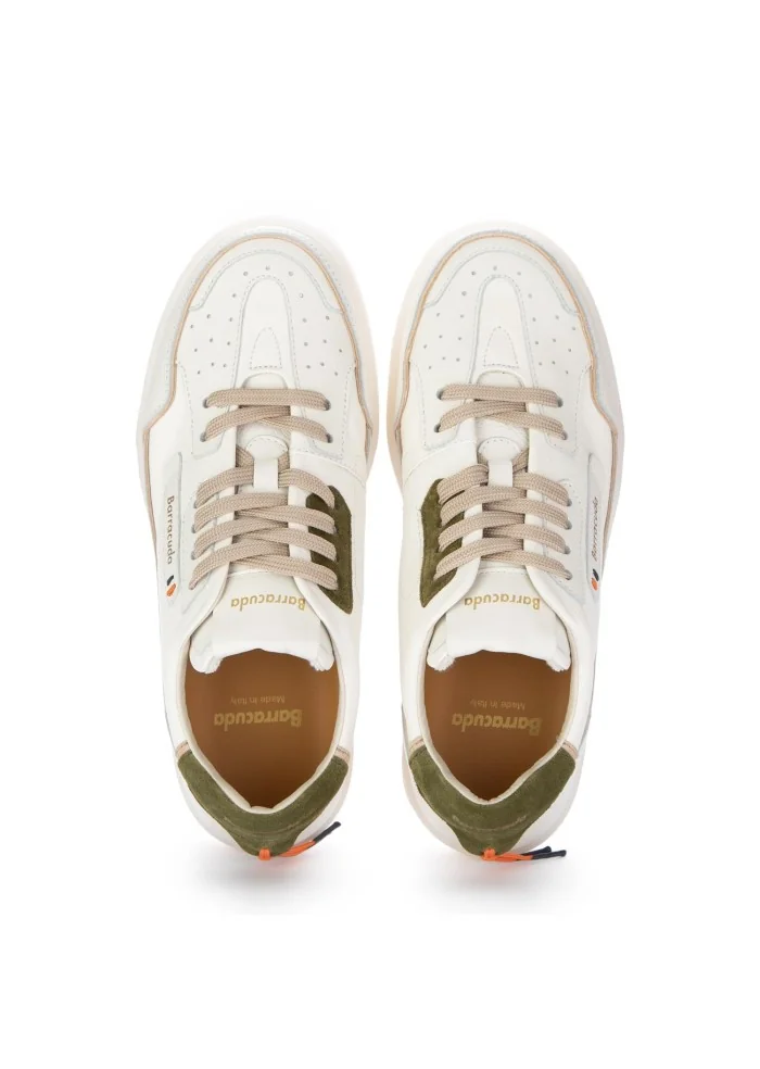 BARRACUDA | SNEAKERS EARVING BIANCO BEIGE VERDE Vendita