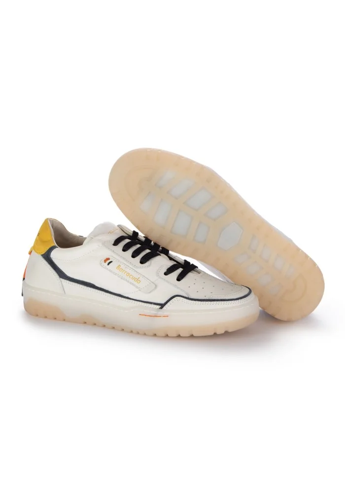 BARRACUDA | SNEAKERS EARVING BIANCO BLU GIALLO Soddisfazione Garantita