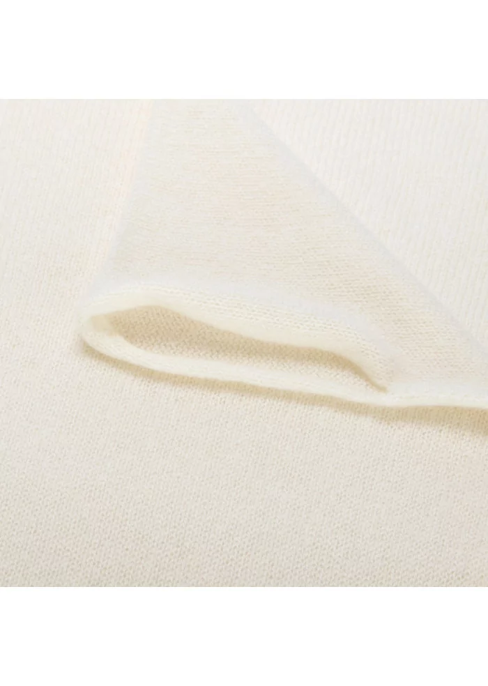 RIVIERA CASHMERE | SCALDACOLLO RASATO BIANCO PANNA Qualità Garantita