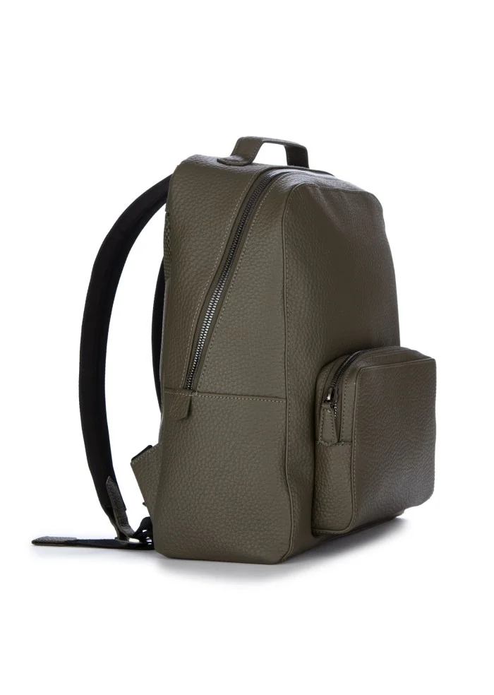 GIANNI CHIARINI | ZAINO PELLE MARTELLATA VERDE MILITARE Outlet
