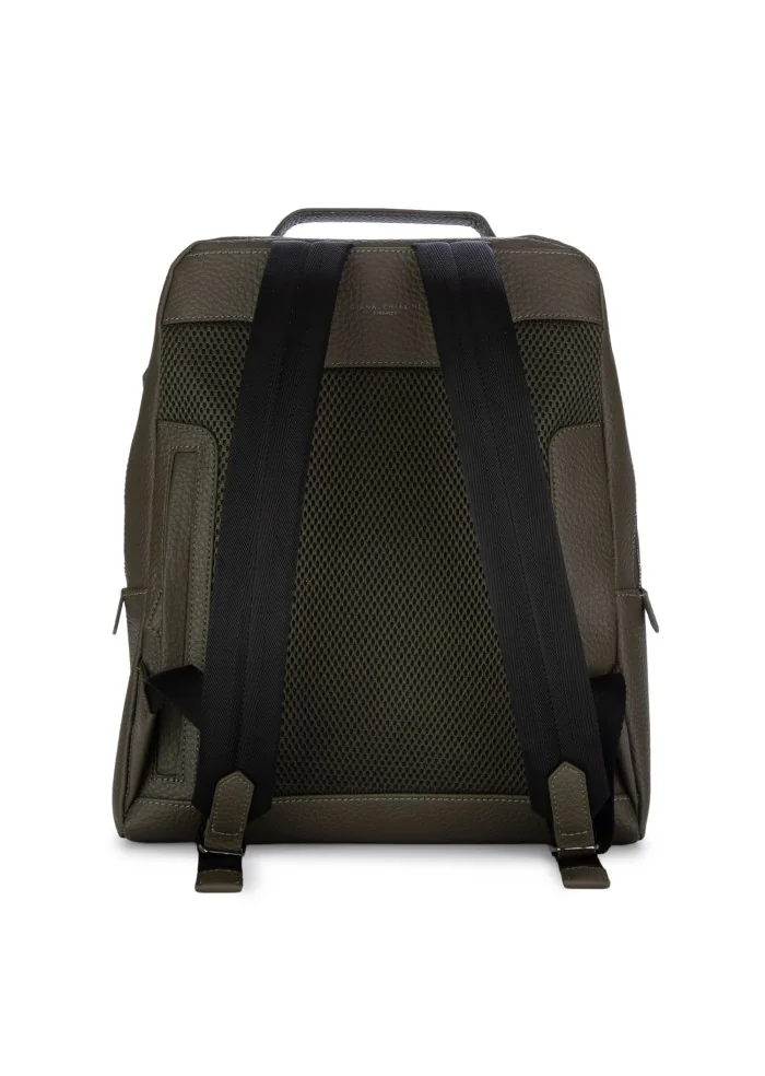 GIANNI CHIARINI | ZAINO PELLE MARTELLATA VERDE MILITARE Outlet