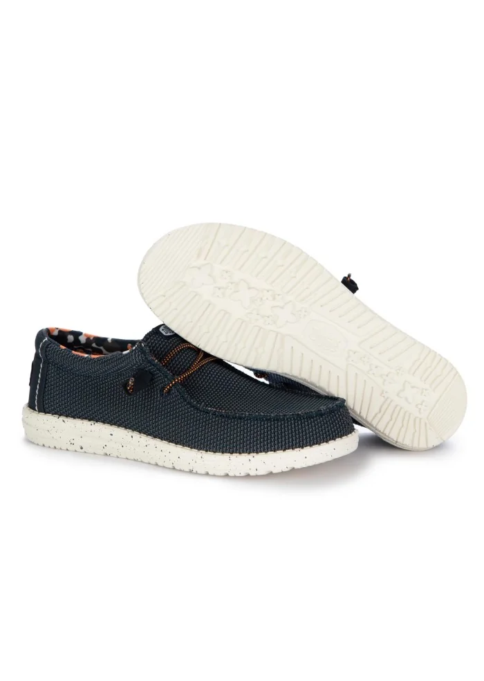 HEY DUDE | SCARPE BASSE WALLY SOX STITCH BLU Italy