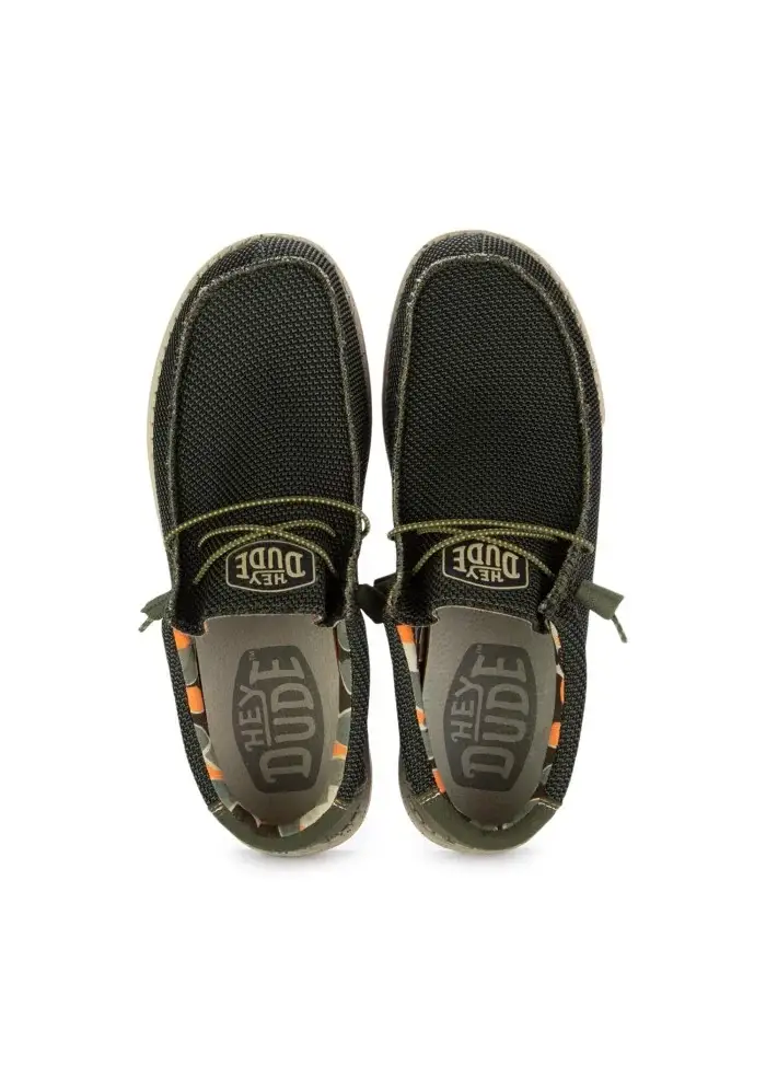 HEY DUDE | SCARPE BASSE WALLY SOX STITCH VERDE Italia