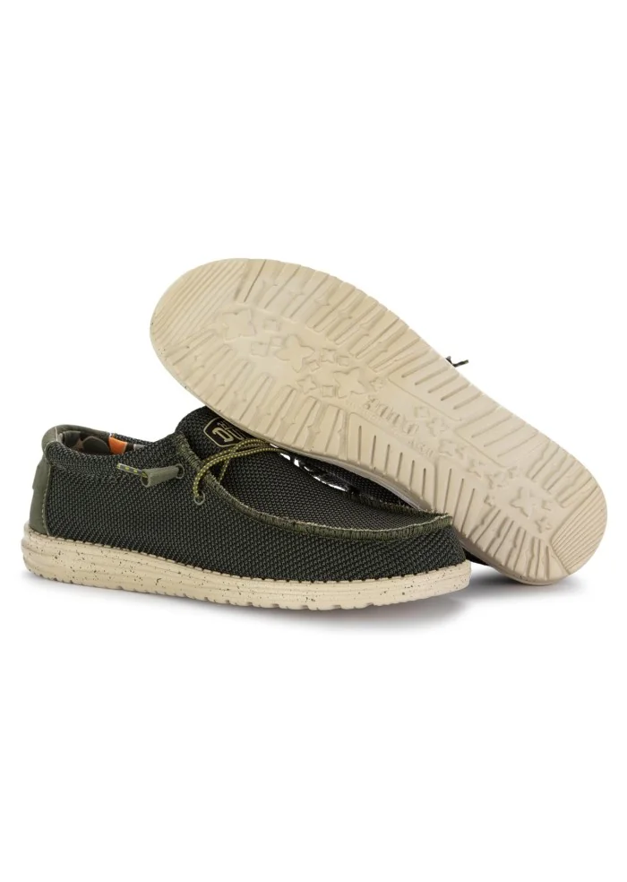 HEY DUDE | SCARPE BASSE WALLY SOX STITCH VERDE Italia