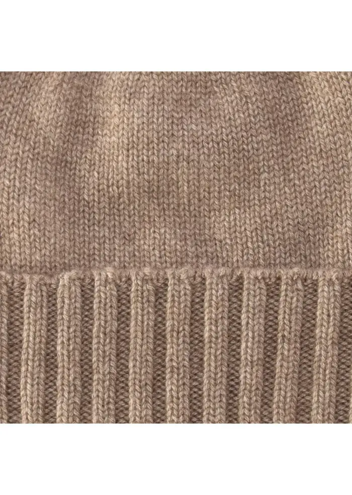 BERRETTO UNISEX "CUPOLA RASATA" RIVIERA | 100% CACHEMIRE MARRONE Vendita