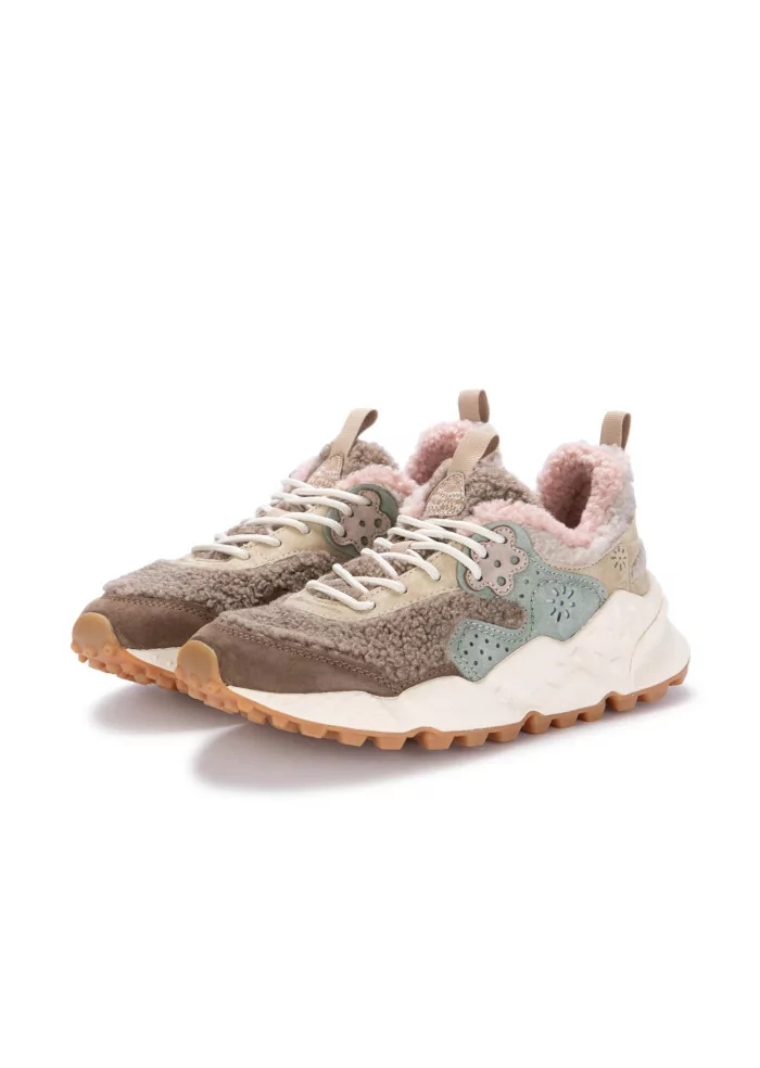FLOWER MOUNTAIN | SNEAKERS KOTETSU TEDDY MARRONE ROSA Promozione Limitata