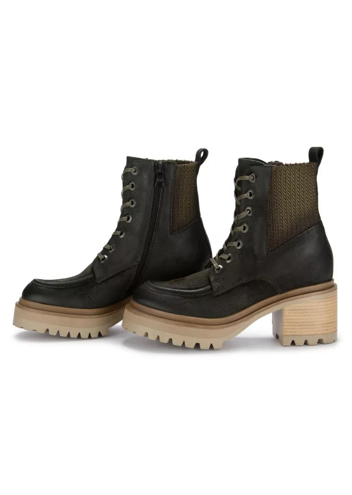 MJUS | STIVALETTI TACCO CAMOSCIO VERDE SCURO Fino Al -60%
