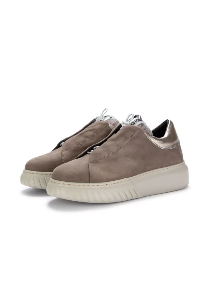 ANDIA FORA | SNEAKERS LIBI PY PELLE NABUK GRIGIO SMOG Vendita Calda