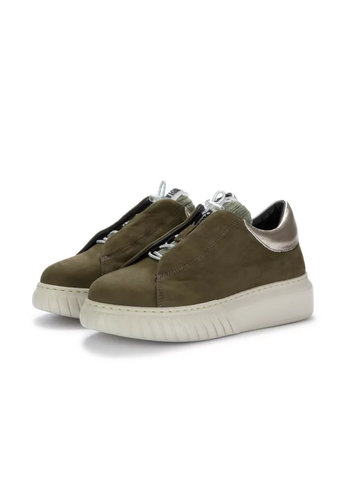 ANDIA FORA | SNEAKERS LIBI PY PELLE NABUK VERDE MILITARE 2025