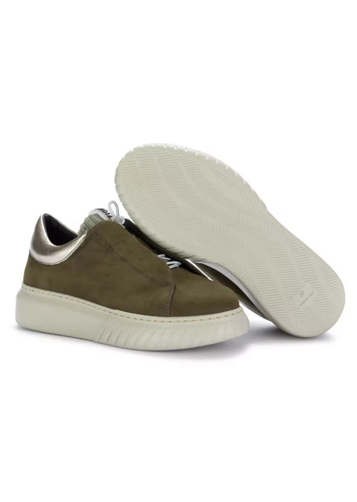 ANDIA FORA | SNEAKERS LIBI PY PELLE NABUK VERDE MILITARE 2025