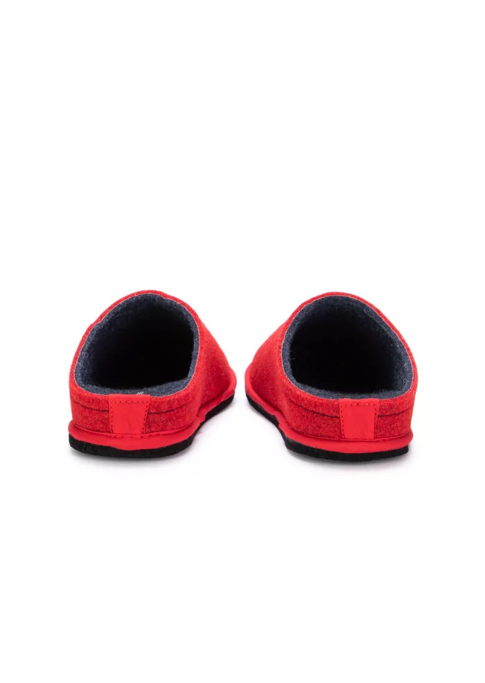 LÖWENWEISS | PANTOFOLE FELTRO DI LANA ROSSO BLU In Linea