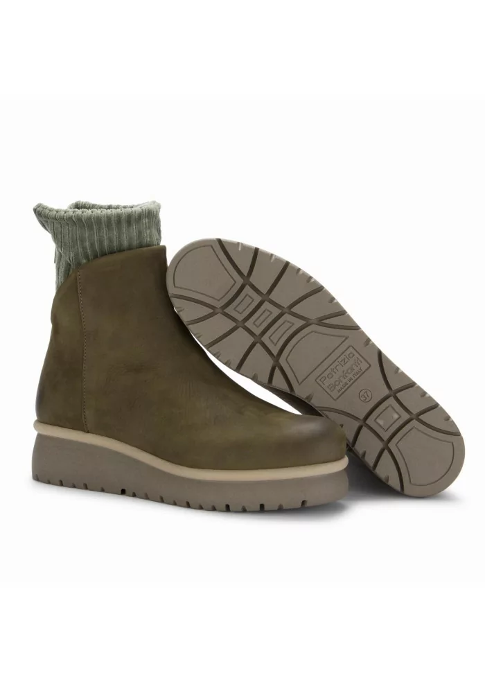 PATRIZIA BONFANTI | TRONCHETTI YAYA PELLE VERDE MILITARE Vendita