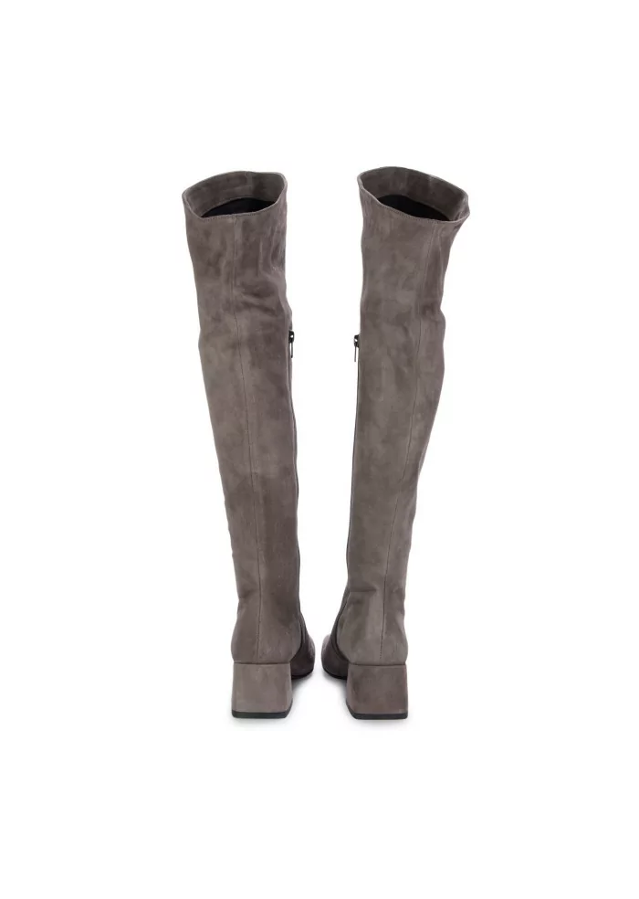 MA+DE 94 | STIVALI ALTI CAMOSCIO TAUPE Soddisfazione Garantita